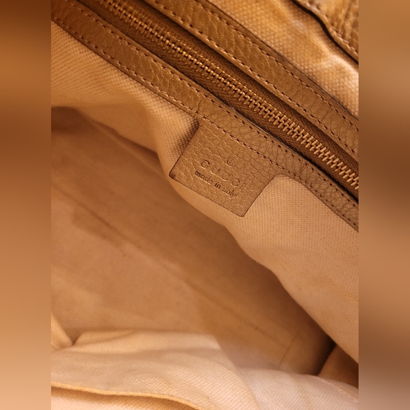 Gucci Bella Gold Leather Shoulder Handbag Crossbody - Picture 6 of 6